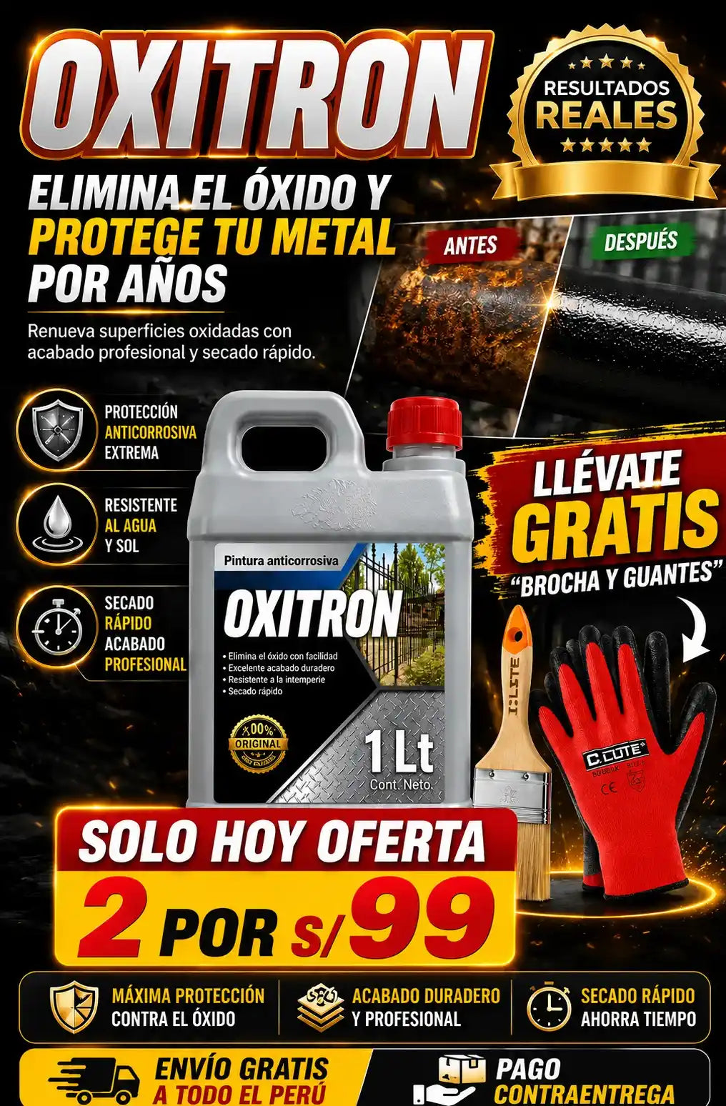 PINTURA ANTICORROSIVA OXITRON PREMIUM