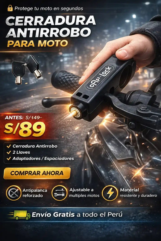 CERRADURA ANTIRROBO PARA MOTO