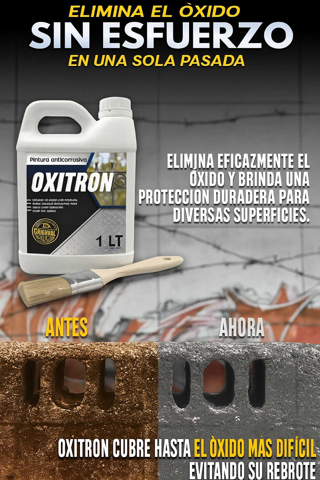 PINTURA ANTICORROSIVA OXITRON🔥🔥🔥