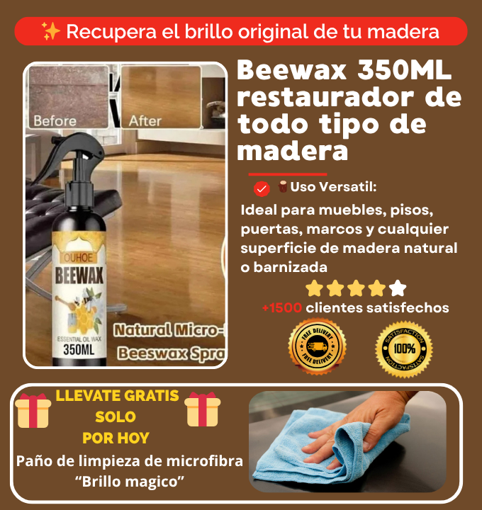 🔥 Oferta 2025 Beewax - Spray Cera de abejas micromolecularizada natural