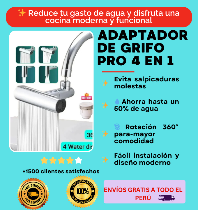 CAÑO MULTIFUNCIONAL PREMIUN 4 EN 1