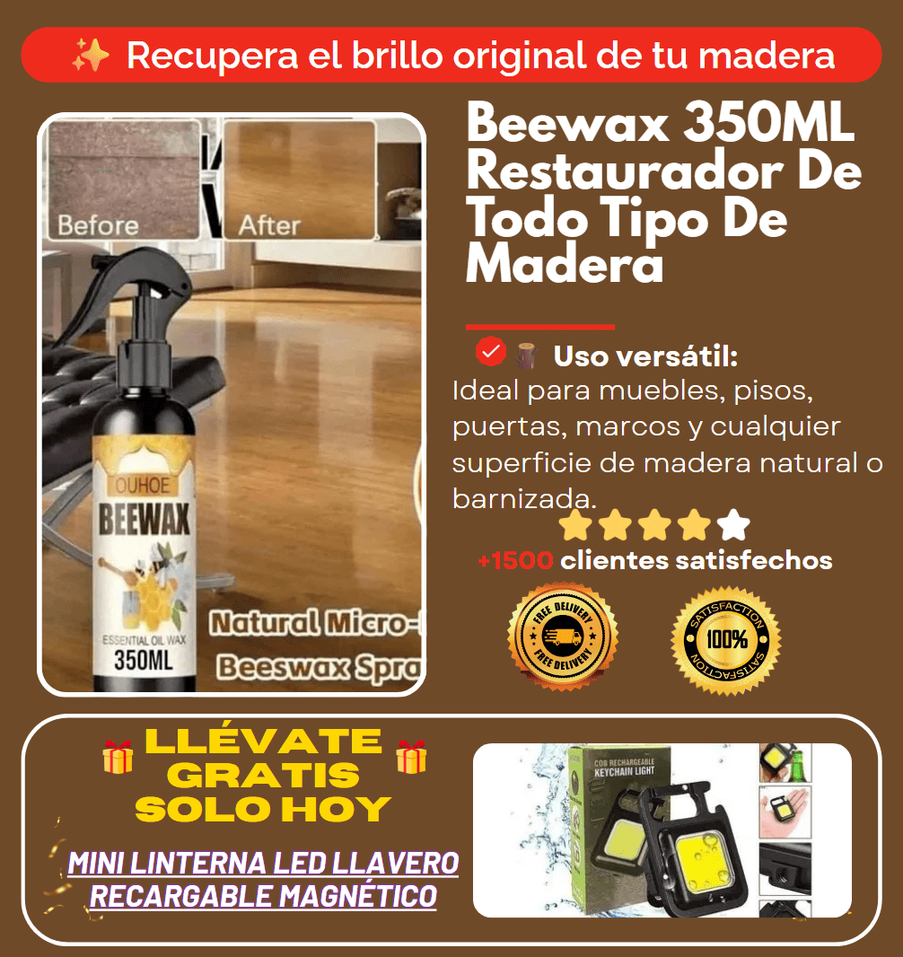 🔥 Oferta 2025 Beewax - Spray Cera de abejas micromolecularizada natural